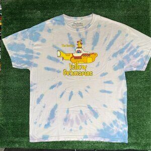 Vintage Y2K The Beatles Shirt Yellow Submarine Rock Band Tee